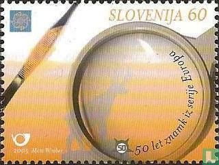 50 ans de timbres de l'Europe 