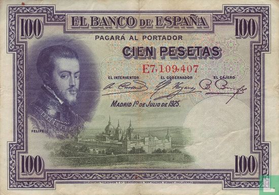 Spain 100 Pesetas - Image 1