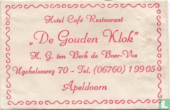 Hotel Café Restaurant "De Gouden Klok" - Image 1
