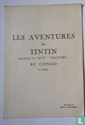 Losse katernen Tintin au Congo - Bild 1