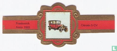 Frankreich Anno 1922 - Citroën 5 CV - Afbeelding 1