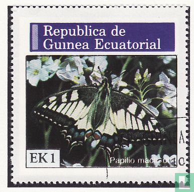 Guinée équatoriale, République, papillons