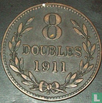 Guernsey 8 doubles 1911 - Afbeelding 1
