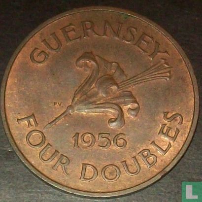 Guernesey 4 doubles 1956 - Image 1