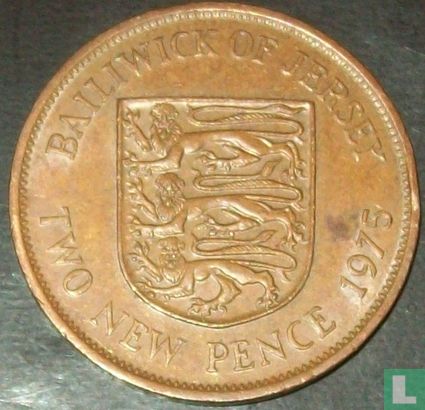 Jersey 2 New Pence 1975 - Bild 1