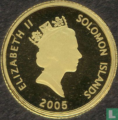 Salomonseilanden 10 dollars 2005 (PROOF) "Prospecting for gold" - Afbeelding 1