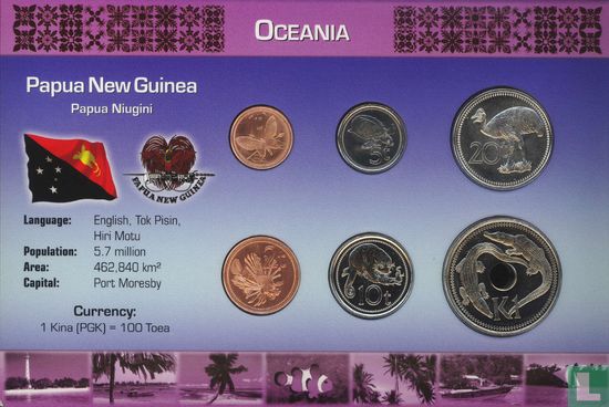 Papua New Guinea combination set "Coins of the World" - Image 2