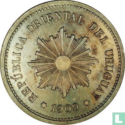 Uruguay 5 centésimos 1909  - Afbeelding 1