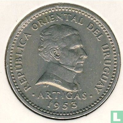 Uruguay 10 centésimos 1953 - Afbeelding 1
