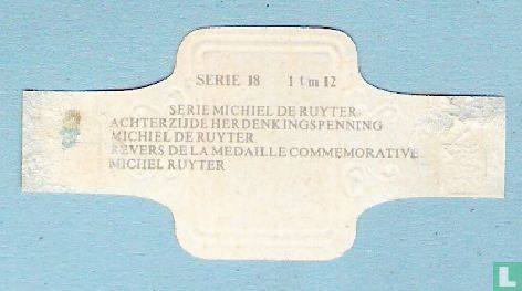 Achterzijde herdenkingspenning Michel de Ruyter - Afbeelding 2