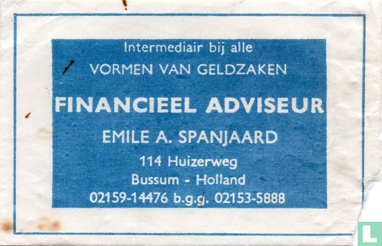 Financieel Adviseur Emile A. Spanjaard - Image 1