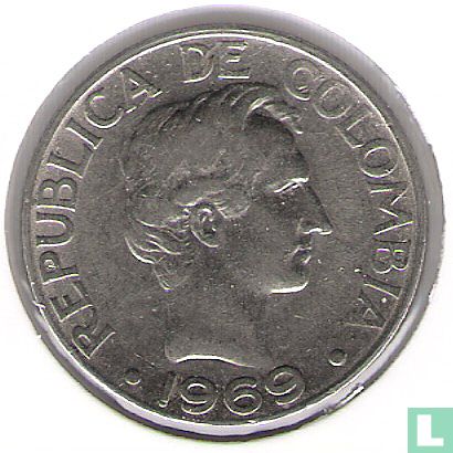 Colombie 20 centavos 1969 (type 1) - Image 1