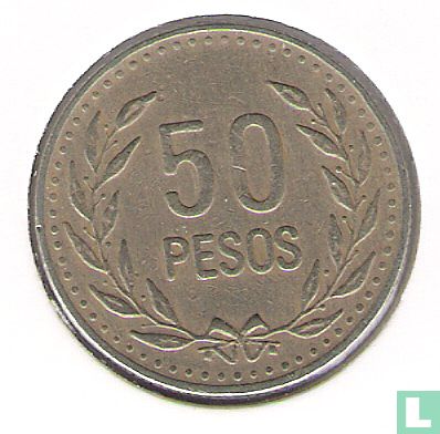 Colombia 50 pesos 1989 (type 1) - Image 2