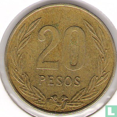 Colombie 20 pesos 1984 - Image 2
