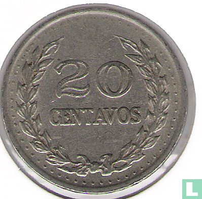 Colombie 20 centavos 1971 (type 1) - Image 2
