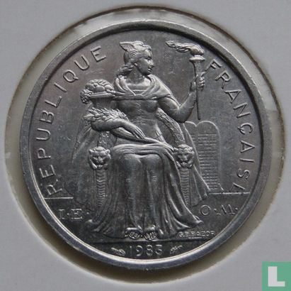 French Polynesia 2 francs 1983 - Image 1