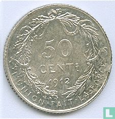 Belgium 50 centimes 1912 (FRA) - Image 1