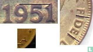 Australia ½ penny 1951 (no dot, obverse 5) - Image 3