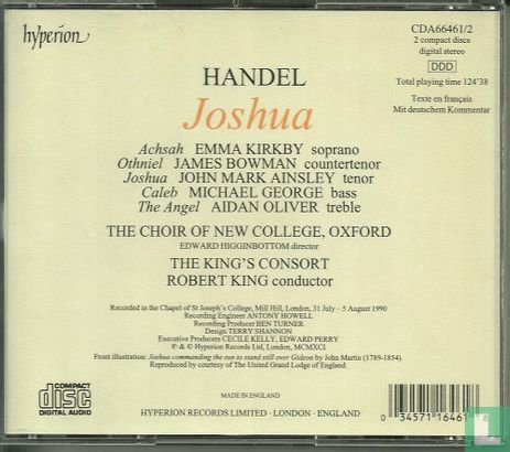Händel, G.F.: Joshua  -  Oratorium - Afbeelding 2