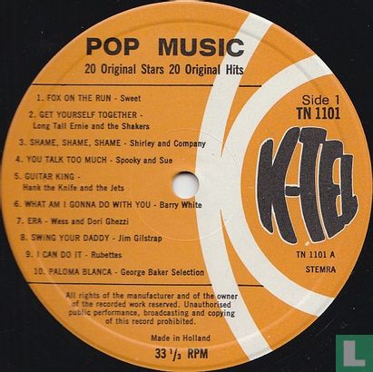 K-Tel's Pop Music - Afbeelding 3