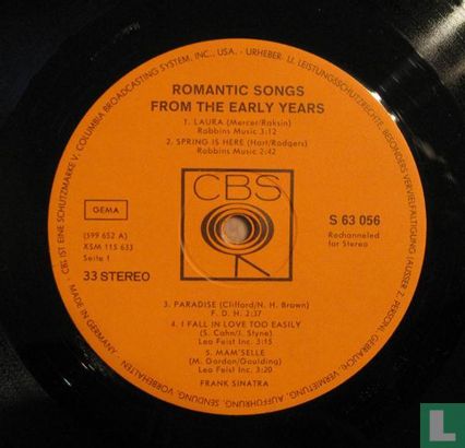 Romantic songs from the early years  - Image 3