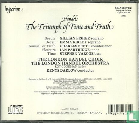 Händel, G.F.: The triumph of time and truth  -  Oratorium - Afbeelding 2
