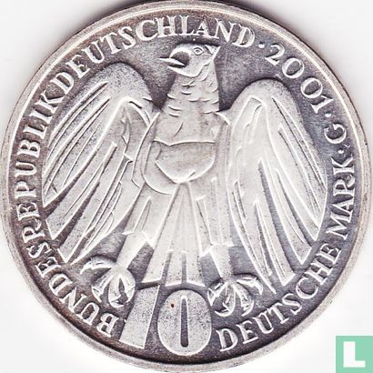Deutschland 10 Mark 2001 "50 years Federal Constitutional Court" - Bild 1