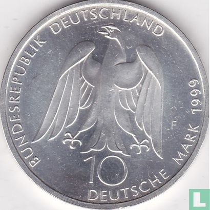 Deutschland 10 Mark 1999 "250th anniversary Birth of Johann Wolfgang von Goethe" - Bild 1