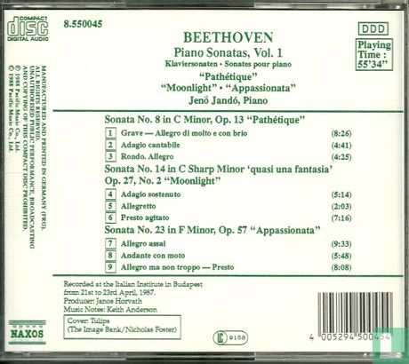 Beethoven, Ludwig van: Piano Sonatas Moonlight, Appassionata & Pathétique - Afbeelding 2