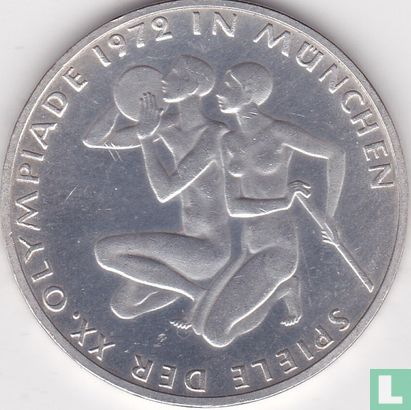 Duitsland 10 mark 1972 (F) "Summer Olympics in Munich - Athletes" - Afbeelding 1