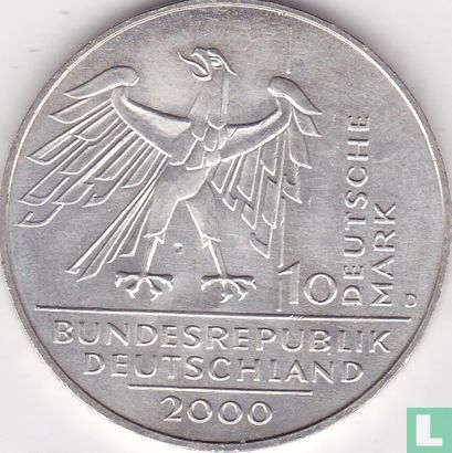 Allemagne 10 mark 2000 "10th anniversary of the German reunification" - Image 1