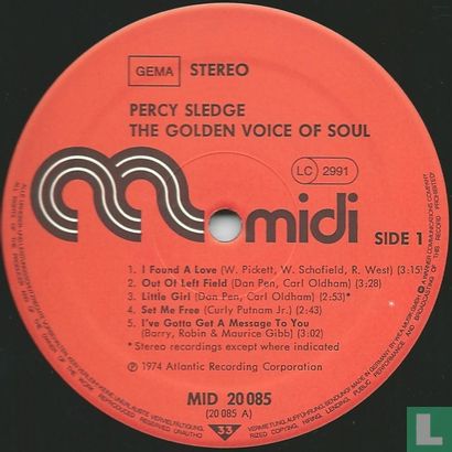 Percy Sledge The Golden Voice Of Soul  - Afbeelding 2