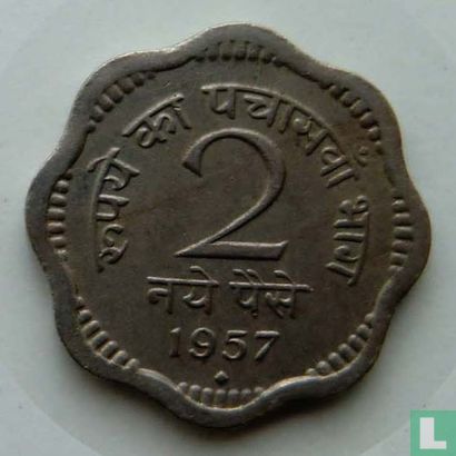 India 2 naye paise 1957 (Bombay) - Image 1