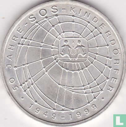 Deutschland 10 Mark 1999 "50 years SOS-Kinderdörfer" - Bild 2