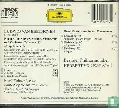 Beethoven, Ludwig van: Tripelkonzert & 3 Ouvertüren - Image 2