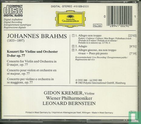 Brahms, Johannes: Violinkonzert - Afbeelding 2