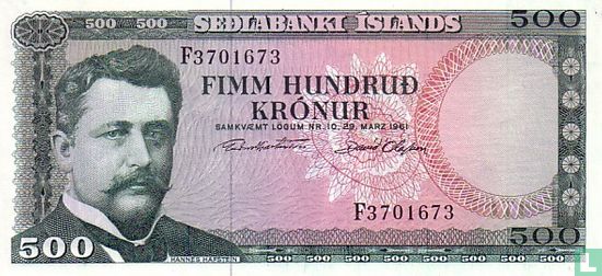 ISLANDE 500 Kronur - Image 1