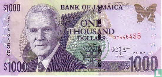 Jamaïque 1.000 Dollars 2010 - Image 1