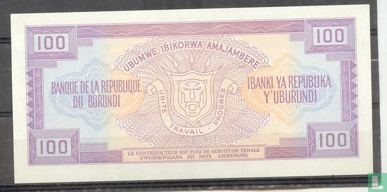 Burundi 100 Francs 1988 - Image 2