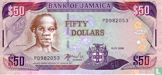 Jamaïque 50 Dollars 2008 - Image 1
