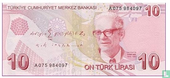 Turquie 10 Lira ND (2009/L1970) - Image 2