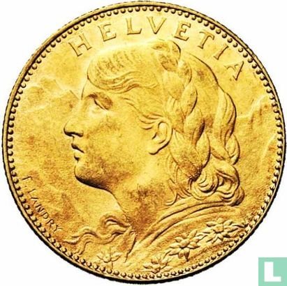 Zwitserland 10 francs 1912 - Afbeelding 2