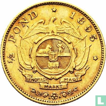 Zuid-Afrika ½ pond 1895 - Afbeelding 1