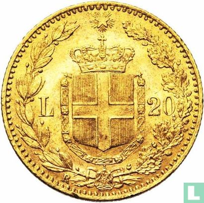 Italie 20 lire 1880 - Image 2