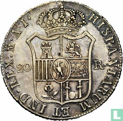 Spanje 20 real 1809 - Afbeelding 2