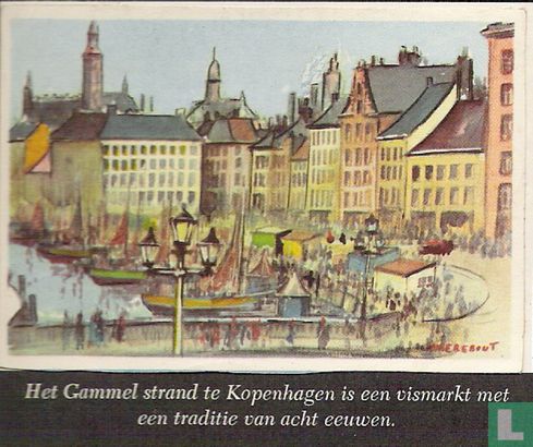 Gammelstrand in Kopenhagen de vismarkt