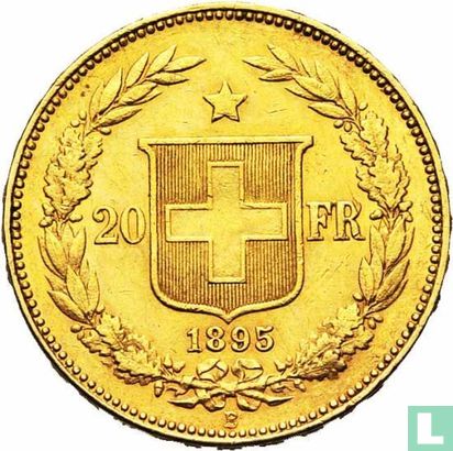 Zwitserland 20 francs 1895 - Afbeelding 1