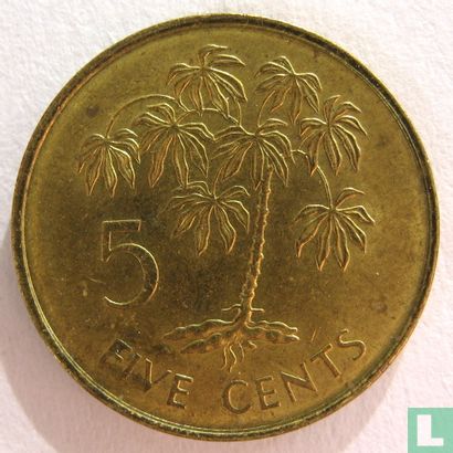 Seychelles 5 cents 1982 - Image 2