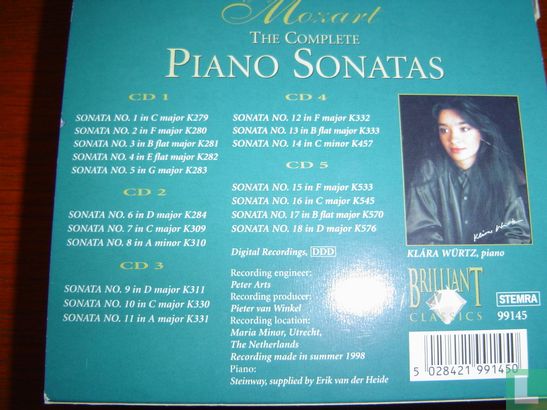 W.A.Mozart complete pianosonates - Afbeelding 2
