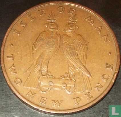 Man 2 new pence 1975 (brons) - Afbeelding 2